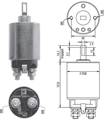 Magneettikytkin, käynnistin MAGNETI MARELLI 940113050278