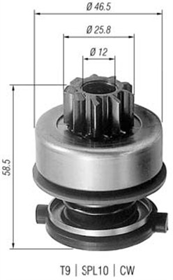 Hammaspyörä, käynnistys MAGNETI MARELLI 940113020259