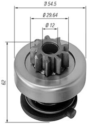 Hammaspyörä, käynnistys MAGNETI MARELLI 940113020167