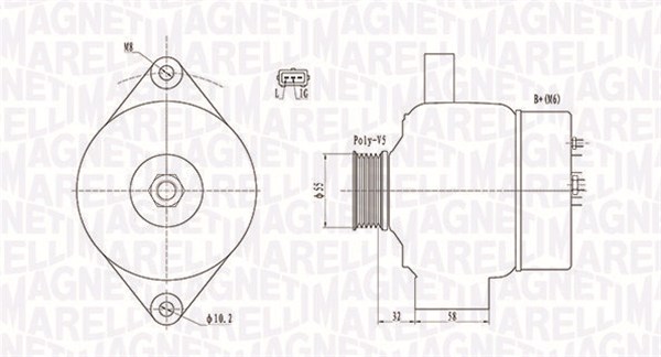 Laturi MAGNETI MARELLI 063732026010