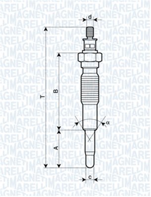 Hehkutulppa MAGNETI MARELLI 062900077304