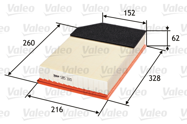 Ilmansuodatin VALEO 585320