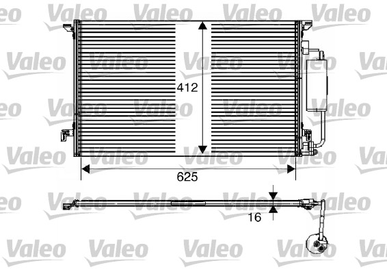 Lauhdutin, ilmastointilaite VALEO 817712