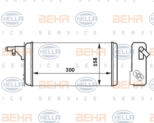 Lämmityslaitteen kenno HELLA 8FH 351 024-251