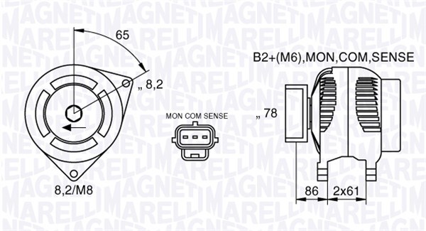 Laturi MAGNETI MARELLI 063377412010