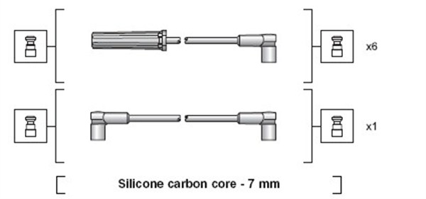 Sytytysjohtosarja MAGNETI MARELLI 941318111136