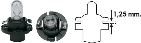 Polttimo, mittariston valo MAGNETI MARELLI 002053000000