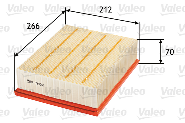 Ilmansuodatin VALEO 585043