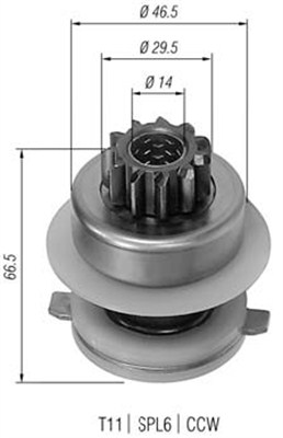 Hammaspyörä, käynnistys MAGNETI MARELLI 940113020155