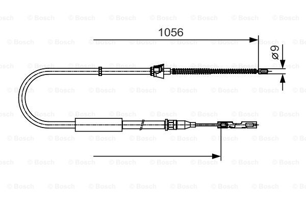 Käsijarruvaijeri BOSCH 1 987 482 125