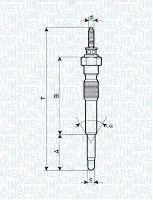 Hehkutulppa MAGNETI MARELLI 062900068304