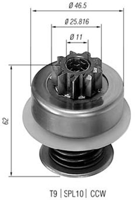 Hammaspyörä, käynnistys MAGNETI MARELLI 940113020088