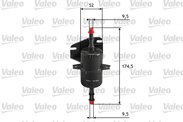 Polttoainesuodatin VALEO 587018