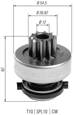 Hammaspyörä, käynnistys MAGNETI MARELLI 940113020398