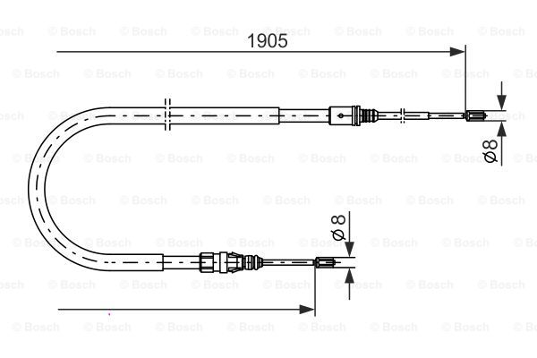 Käsijarruvaijeri BOSCH 1 987 477 237