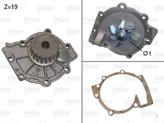 Vesipumppu VALEO 506854