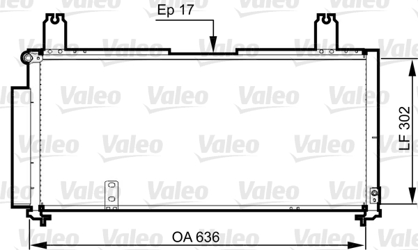 Lauhdutin, ilmastointilaite VALEO 814330