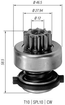 Hammaspyörä, käynnistys MAGNETI MARELLI 940113020191