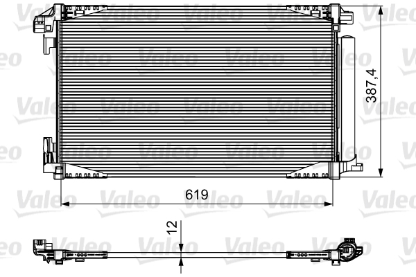 Lauhdutin, ilmastointilaite VALEO 814027