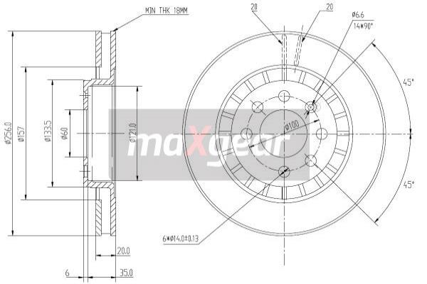 Jarrulevy MAXGEAR 19-0741
