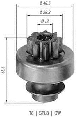 Hammaspyörä, käynnistys MAGNETI MARELLI 940113020130