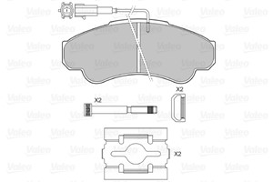 Jarrupalasarja, levyjarru, Etuakseli, CITROËN,FIAT,PEUGEOT, 425244, 4252-44, 425245, 4252-45, 425459, 4254-59, 71752978, 71772525, 77362
