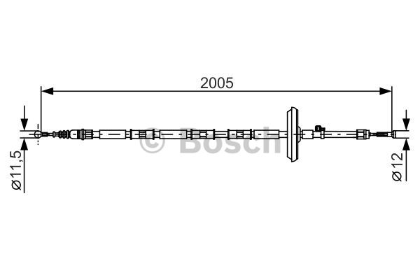 Käsijarruvaijeri BOSCH 1 987 482 333
