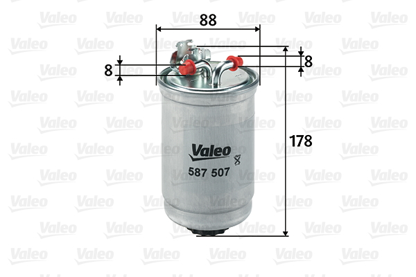 Polttoainesuodatin VALEO 587507