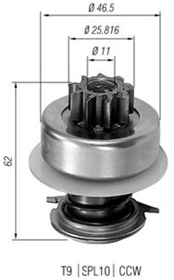 Hammaspyörä, käynnistys MAGNETI MARELLI 940113020013