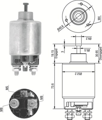 Magneettikytkin, käynnistin MAGNETI MARELLI 940113050316