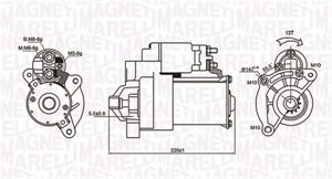 Käynnistin, CITROËN,FIAT,HYUNDAI,LANCIA,PEUGEOT, 1810A101, 71716562, 71716563, 71716565, 71719600, 71719608, 71719609, 71728811, 7178236