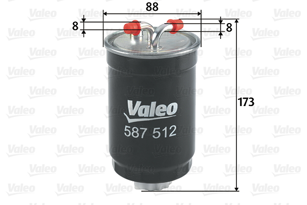 Polttoainesuodatin VALEO 587512