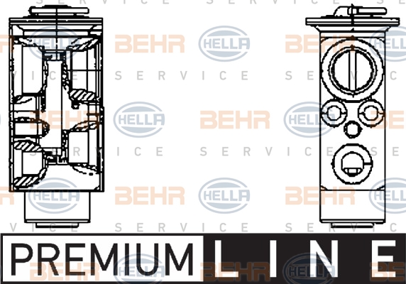Paisuntaventtiili, ilmastointilaite HELLA 8UW 351 336-151