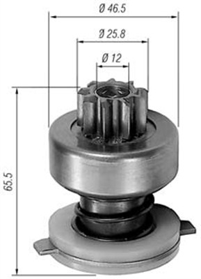 Hammaspyörä, käynnistys MAGNETI MARELLI 940113020110
