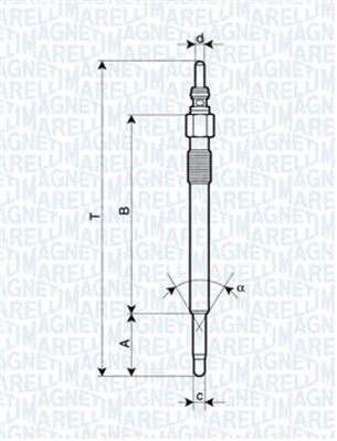 Hehkutulppa MAGNETI MARELLI 062900050304