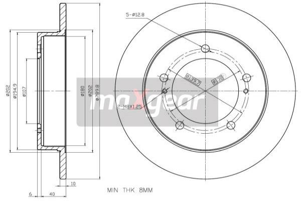 Jarrulevy MAXGEAR 19-0919