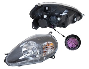 Ajovalo, Oikea, ABARTH GRANDE PUNTO, FIAT GRANDE PUNTO, PUNTO Skåp/halvkombi, 000051833189, 51833189