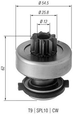 Hammaspyörä, käynnistys MAGNETI MARELLI 940113020192
