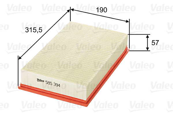 Ilmansuodatin VALEO 585394