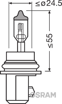 Kaukovalopolttimo OSRAM 9007