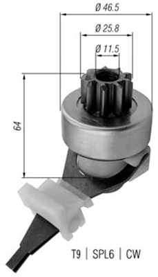 Hammaspyörä, käynnistys MAGNETI MARELLI 940113020421
