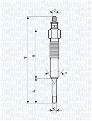 Hehkutulppa MAGNETI MARELLI 062900041304