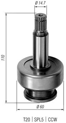 Hammaspyörä, käynnistys MAGNETI MARELLI 940113020285