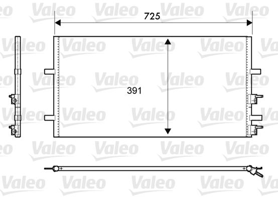 Lauhdutin, ilmastointilaite VALEO 814087