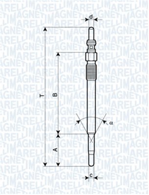 Hehkutulppa MAGNETI MARELLI 062900029304