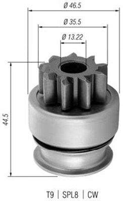 Hammaspyörä, käynnistys MAGNETI MARELLI 940113020369