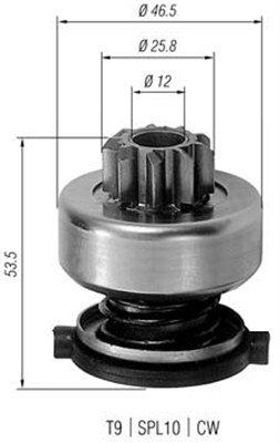 Hammaspyörä, käynnistys MAGNETI MARELLI 940113020226