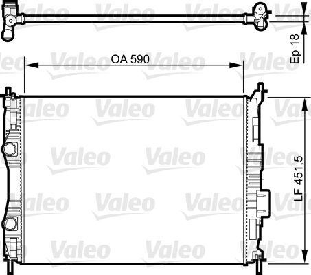 Jäähdytin,moottorin jäähdytys VALEO 735283