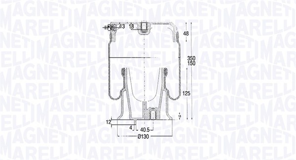 Metallipalje, ilmajousitus MAGNETI MARELLI 030607020185