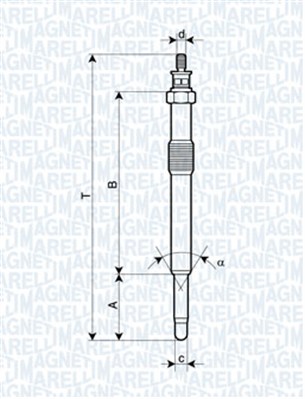Hehkutulppa MAGNETI MARELLI 062900049304